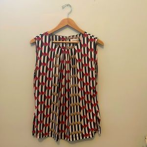 Multi diamond print Calvin Klein blouse